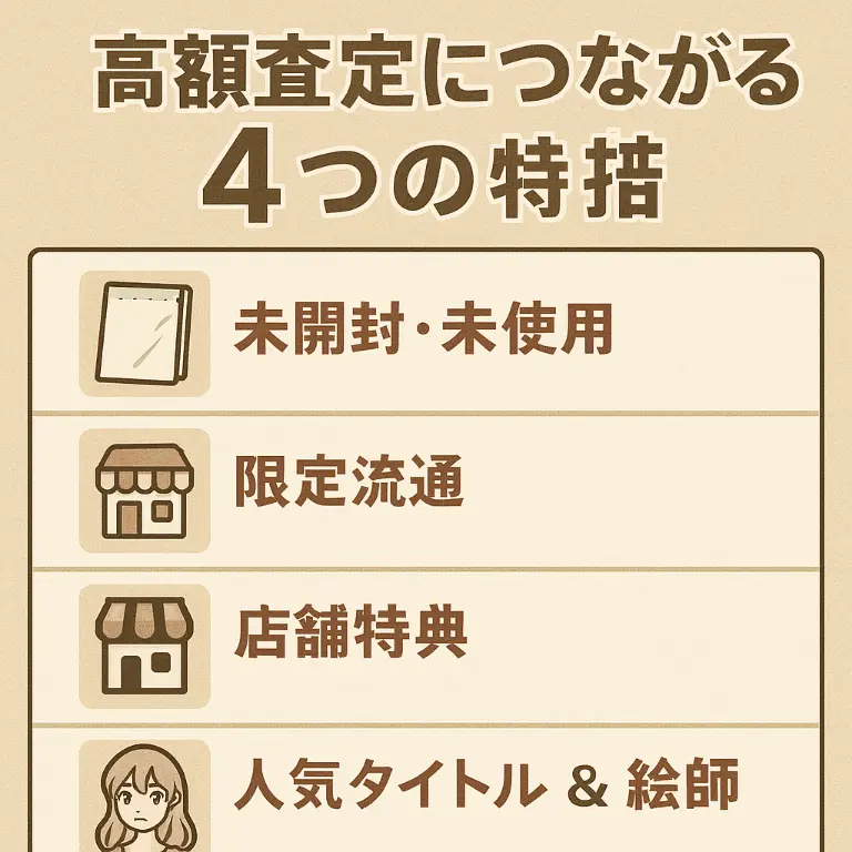 高額査定につながる４つ