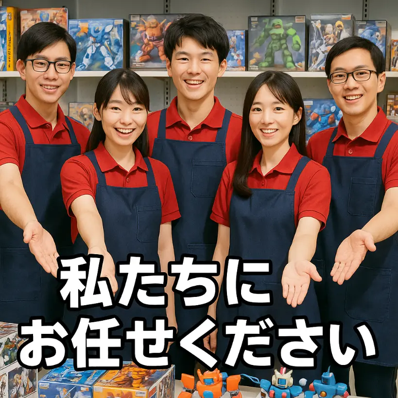 買取の専門スタッフ。