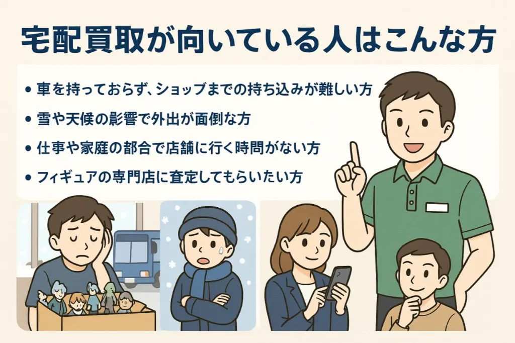 宅配買取が向いている人はこんな方